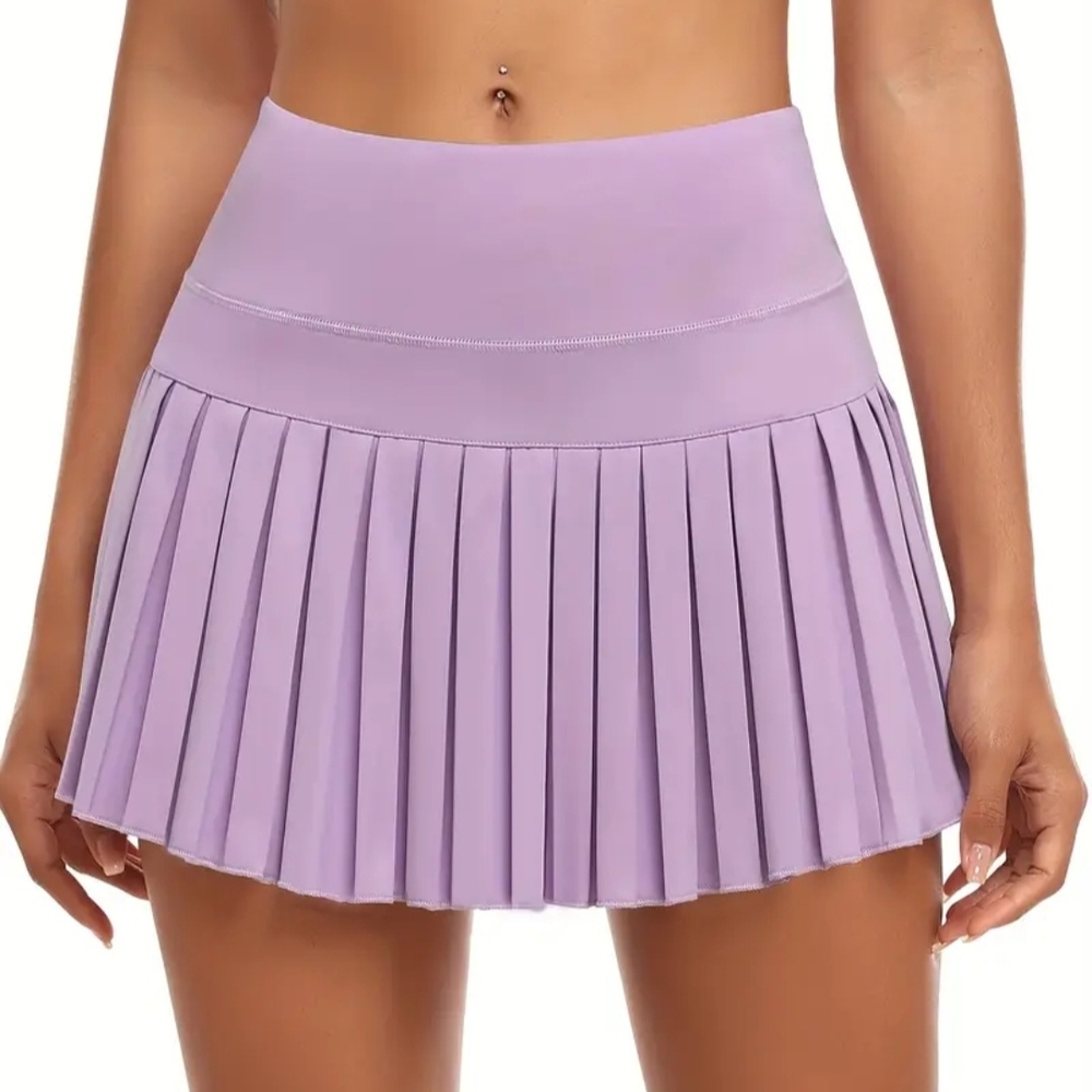 Lavender Pleated Women's Skirt